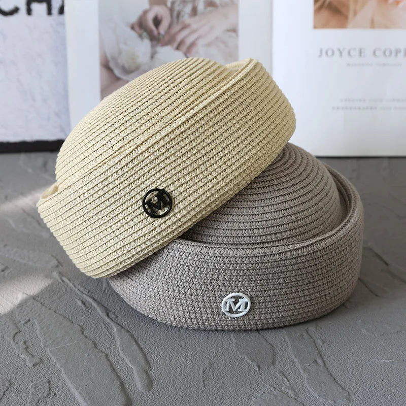 Vintage Spring Summer Pillbox Hat Hard Top Hat Women Fashion Berets