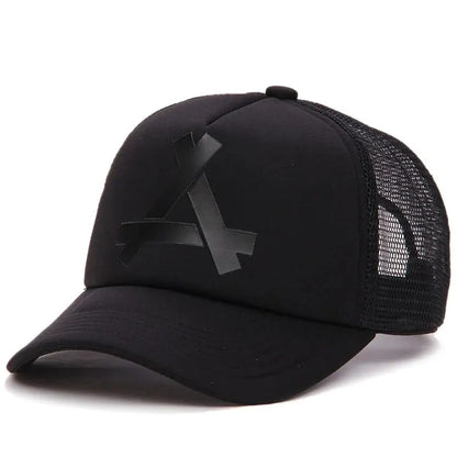 Unisex A- Letter Printing Baseball Net Caps Hip Hop Cap Spring and Summer