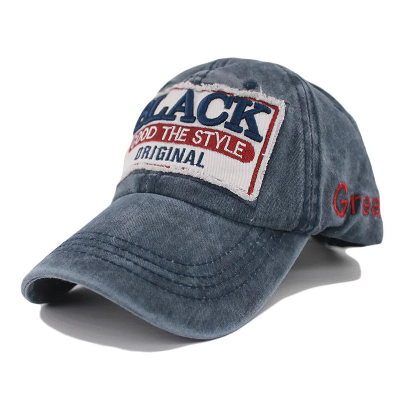 Adult Cowboy Men Baseball Cap Letter Adjustable Hat For Women Summer