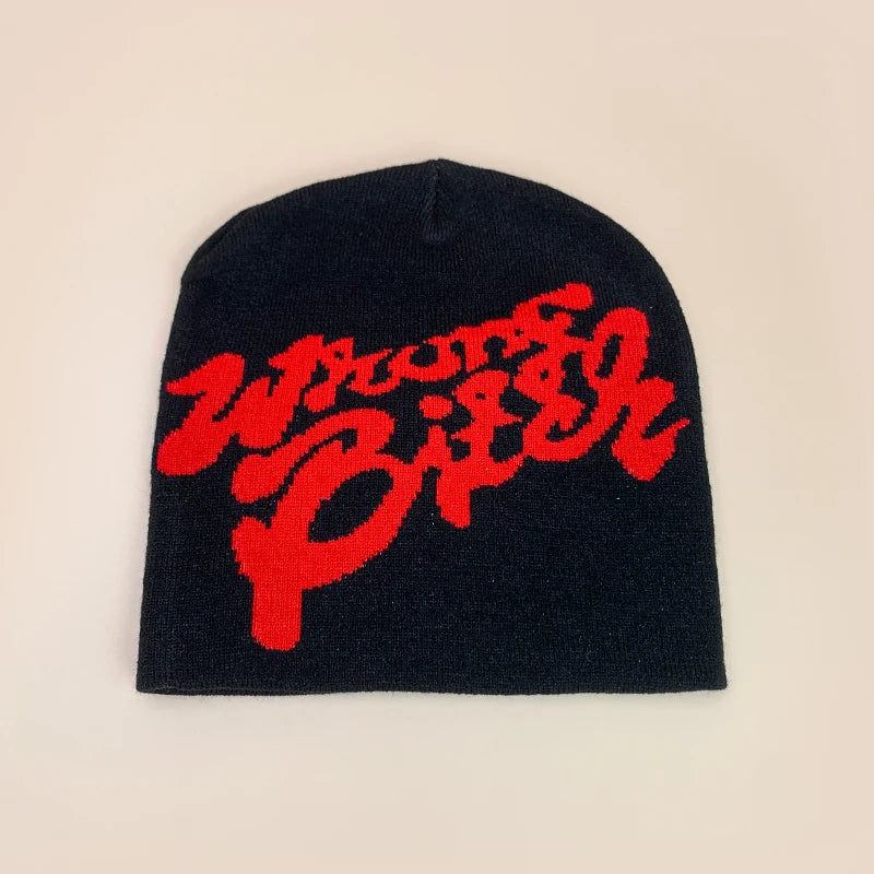 American Color Block Letter Knitted Hats