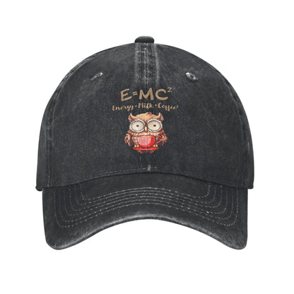 Energy Equals Coffee Baseball Caps