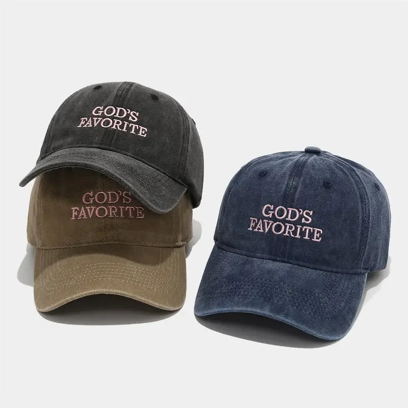 Cotton Letter Casquette Baseball Cap