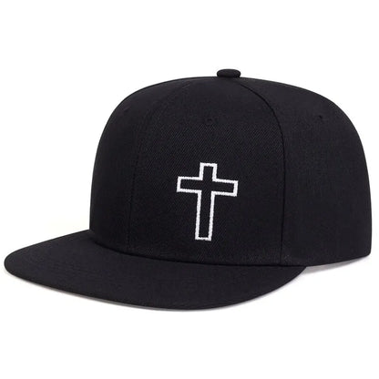 Unisex Cross Embroidery Hip-Hop Hats Outdoor