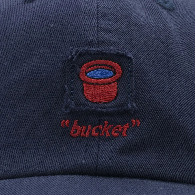 Women's Men's Cartoon Label Embroidery Baseball Cap Fashion Solid Color Dad Hat