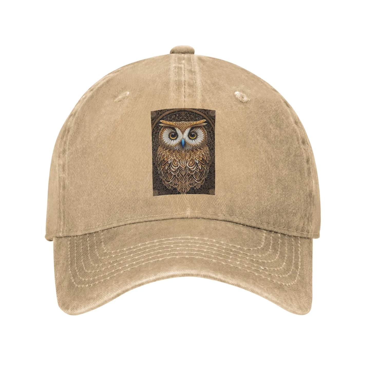 Owl Beliefs Print Baseball Caps Snapback Denim Hats
