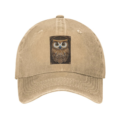 Owl Beliefs Print Baseball Caps Snapback Denim Hats