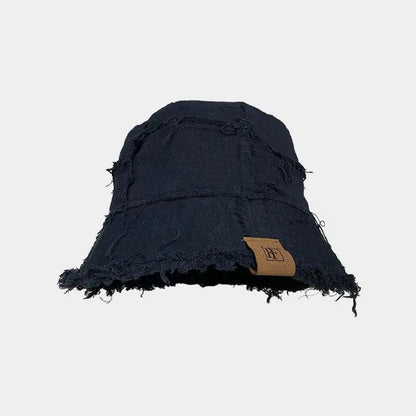 Fisherman Hat Raw Edge Bucket Cap Beach Hat for Men And Women