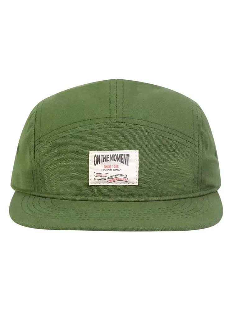 On The Moment Cotton 5 Panel Baseball Cap Snapback Caps Bone Gorras
