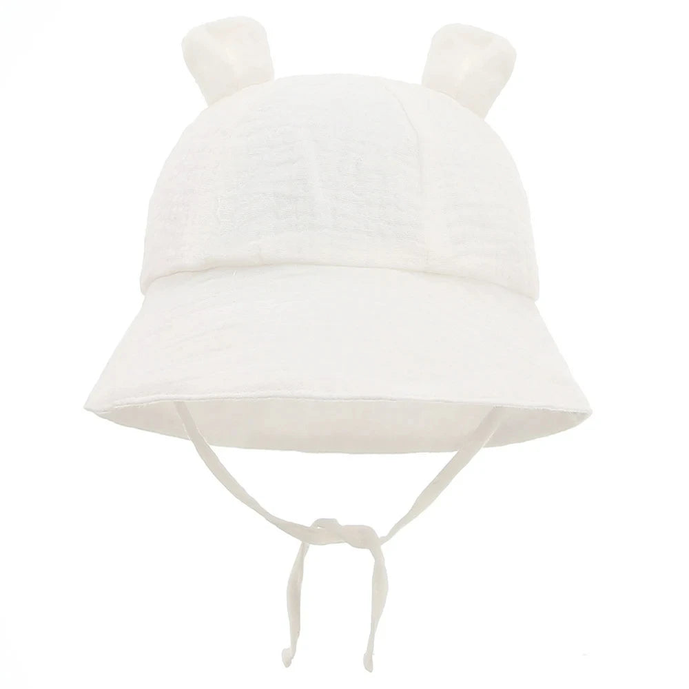 Muslin Cotton Baby Hat Summer Infant Cap Soft Baby Sun Hats