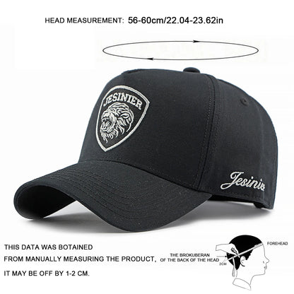 Unisex Jesinier Lion Embroidery Baseball Caps Spring Autumn
