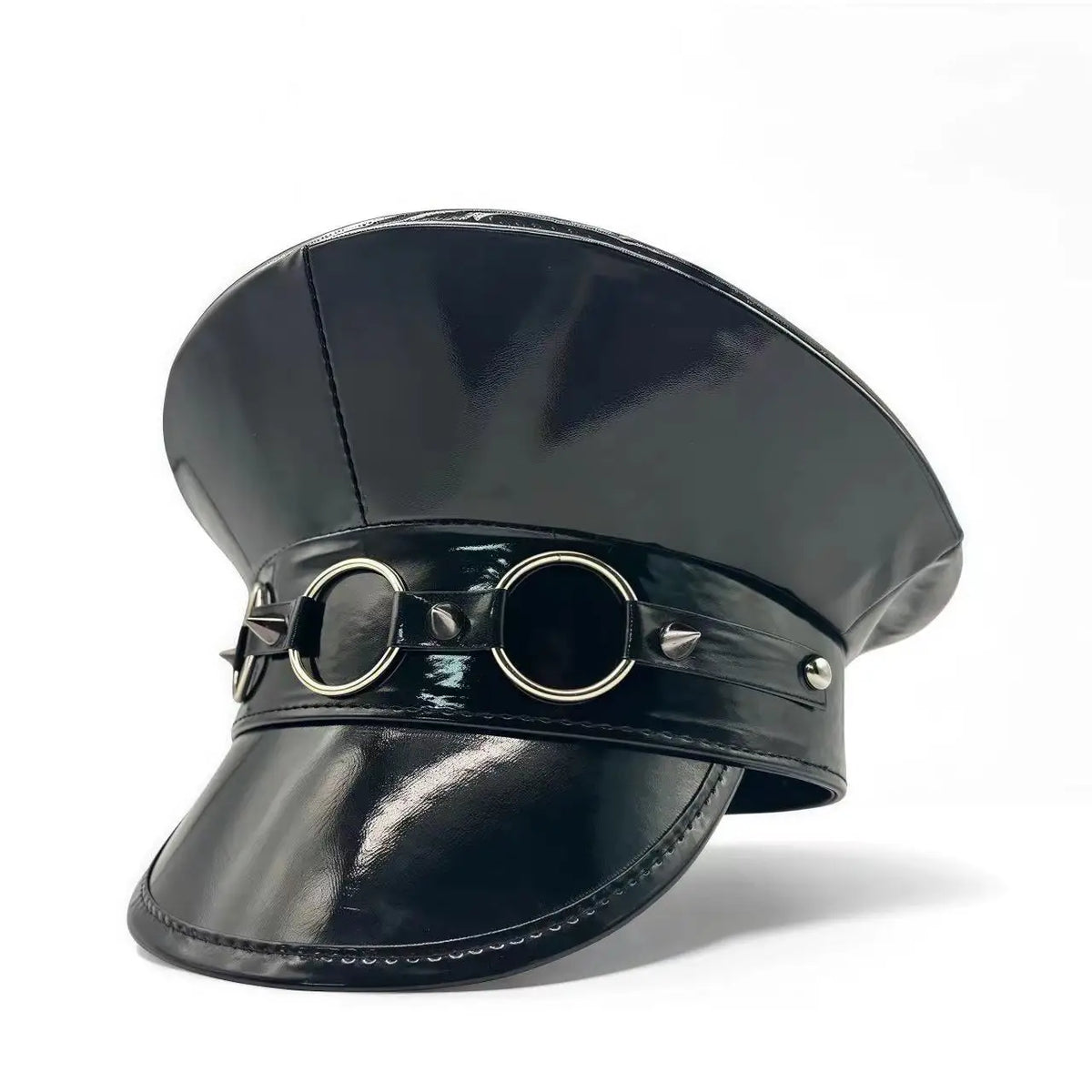 Steampunk Leather Gothic Captain Hat