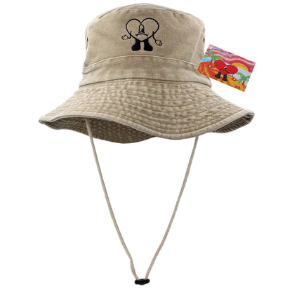 Cotton Embroidered Bad Bunny Fisherman Hats