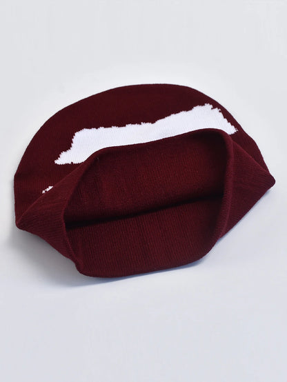 Men Women Fashion Pullover Cap Y2k Goth Warm Beanie Hats