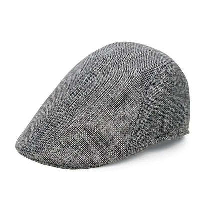 Men's Flat Cap Casual Beret Ivy Flat Forward Cap