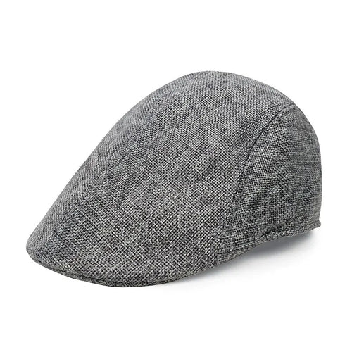 Men's Flat Cap Casual Beret Ivy Flat Forward Cap