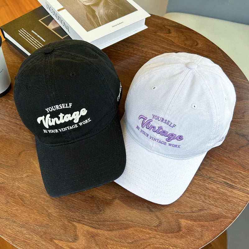 Letter Embroidery Baseball Hat For Men Women
