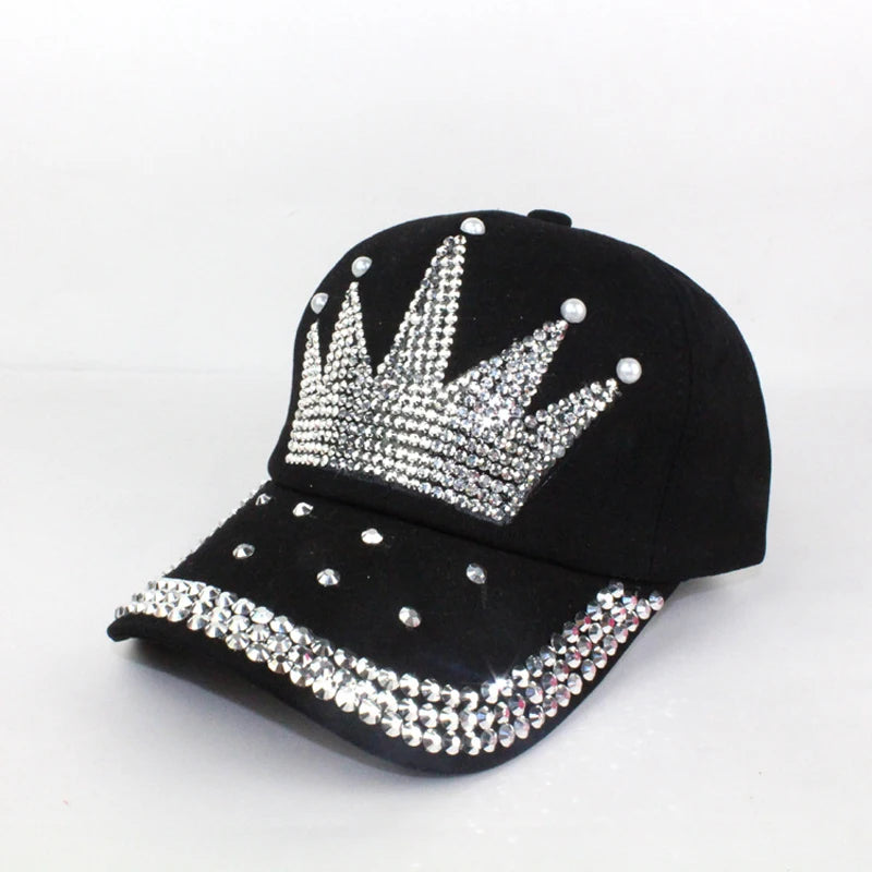 Casual Rhinestone Cute Adult Baseball Caps