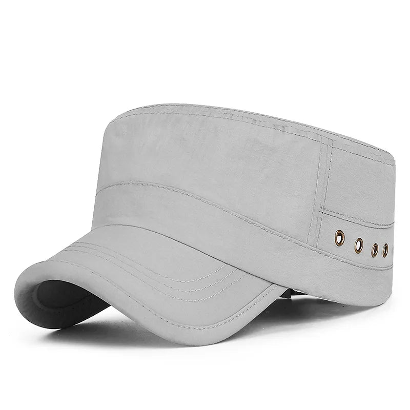 Trendy Flat-Top Sun Cap Breathable Quick-Dry Outdoor Golf Hat