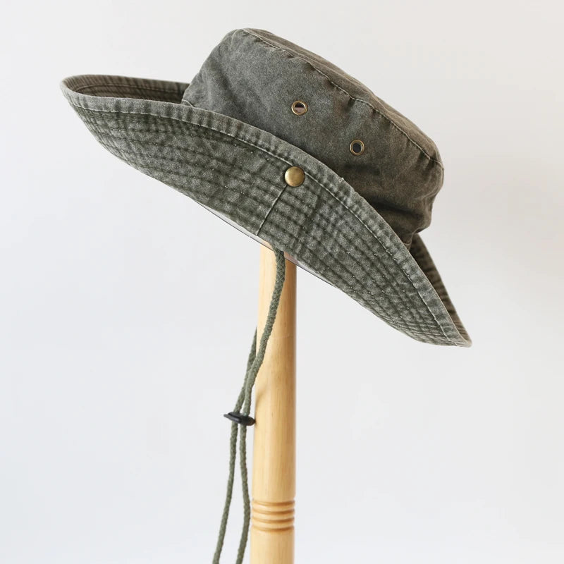 2025 Blue Cowboy Hiking Bucket Hats