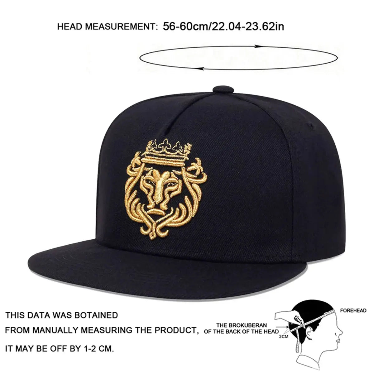 Men Women Lion Embroidered Baseball Cap Summer