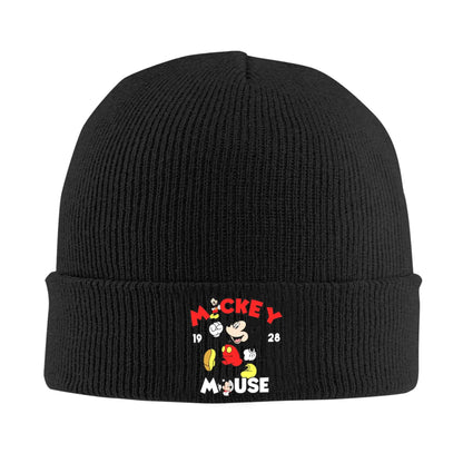 Minnie Mouse Mickey Knitted Caps For Women Men Beanie Winter Hats