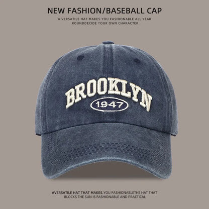 Brooklyn Alphabet Baseball Cap Men Women's
