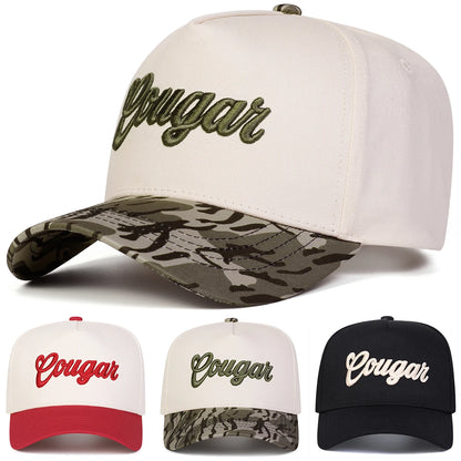 Unisex Cougar Letter Embroidery Baseball Caps Spring Autumn