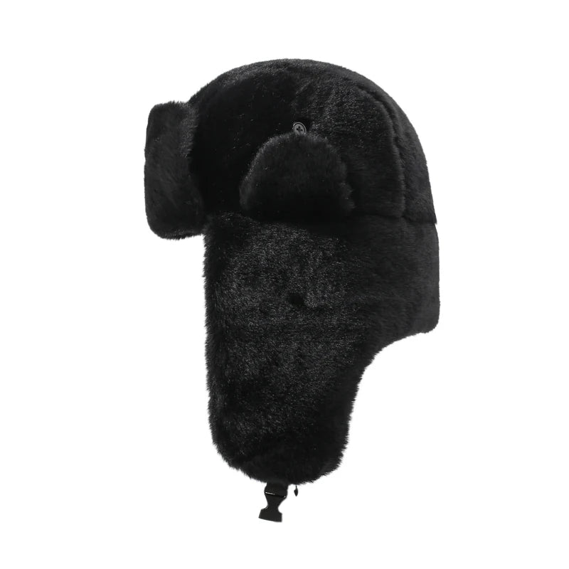 Five-Point Star Lei Feng Style Winter Outdoor Ski Hat, Unisex, Fleece-Lined For Warmth