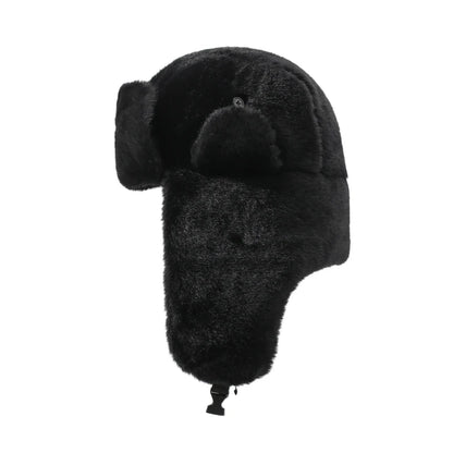 Five-Point Star Lei Feng Style Winter Outdoor Ski Hat, Unisex, Fleece-Lined For Warmth