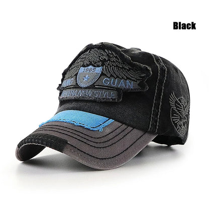 Eagle Embroidered Large Head Baseball Cap With 3 Sizes To Choose From