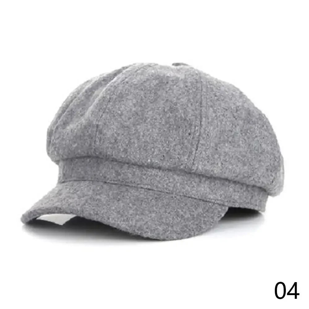 Women's Newsboy Cap Octagonal Beret, Vintage Baker Boy Hat