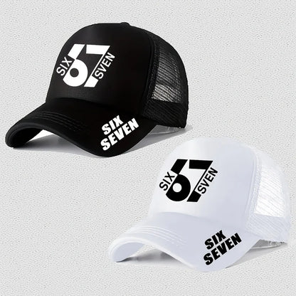 1/2PC Six Seven 67 Digital Mesh Hat