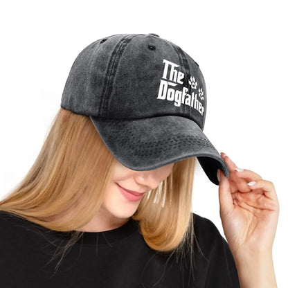 The Dogfather Funny Hats Dog Dad Baseball Cap