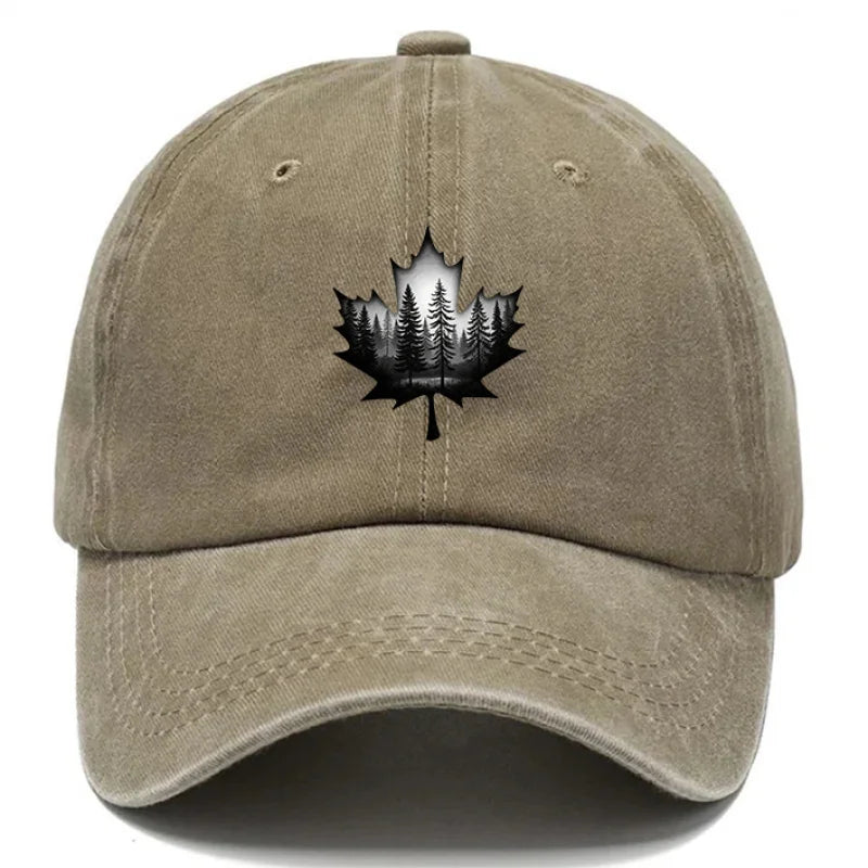 Design Style Maple Leaf Printed Hat