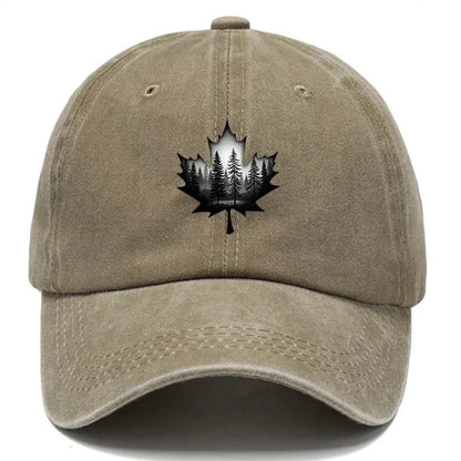 Design Style Maple Leaf Printed Hat