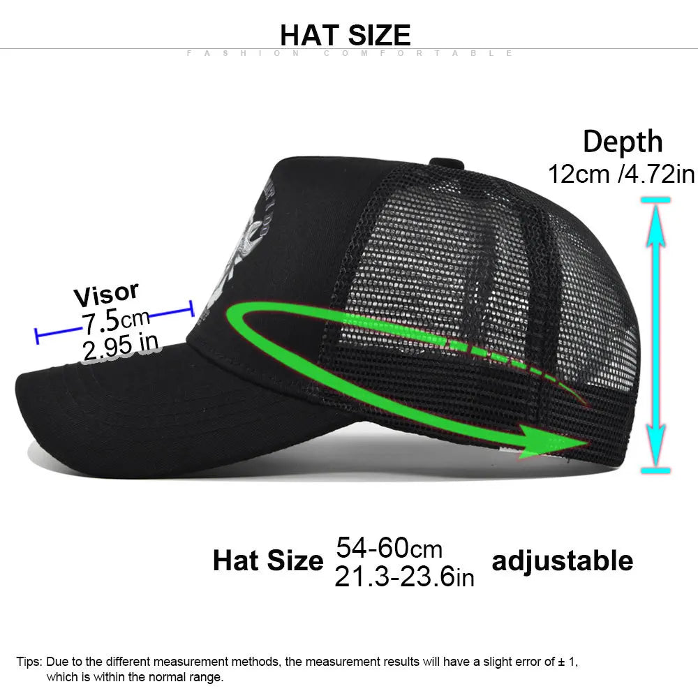 Spring Summer Printed Mesh Breathable Baseball Cap