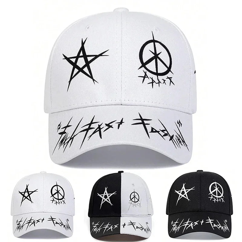 Unisex Eye Graffiti Print Baseball Caps Spring Autumn