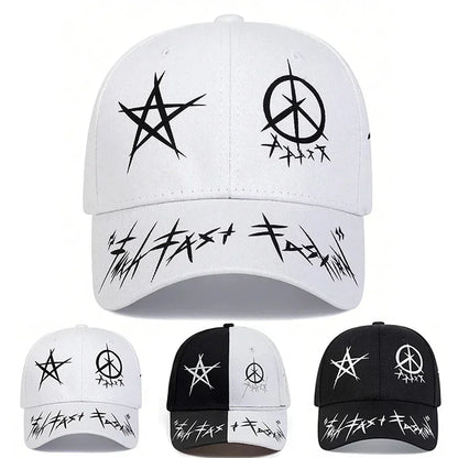 Unisex Eye Graffiti Print Baseball Caps Spring Autumn
