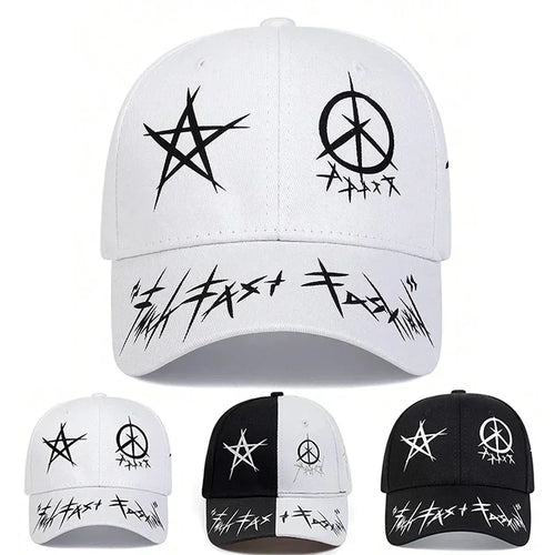 Unisex Eye Graffiti Print Baseball Caps Spring Autumn