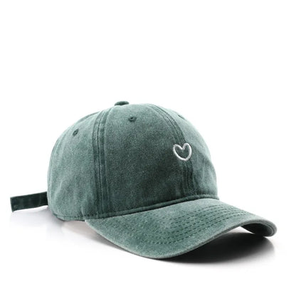 Four Seasons Cotton Love Embroidery Casquette Baseball Cap