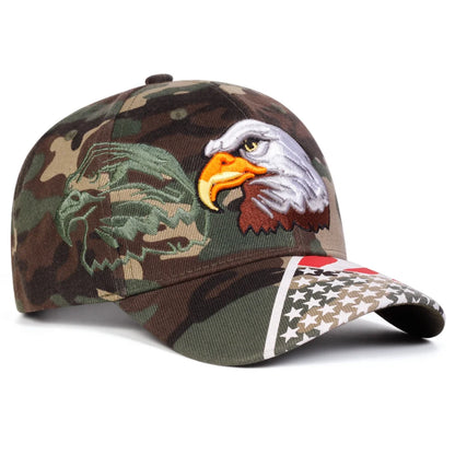 Unisex Eagle Embroidery Baseball Caps Spring Autumn Outdoor Sports Cap