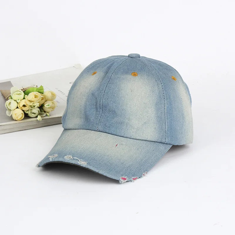 Fashion Washed Denim Baseball Cap Sun Protection Hat