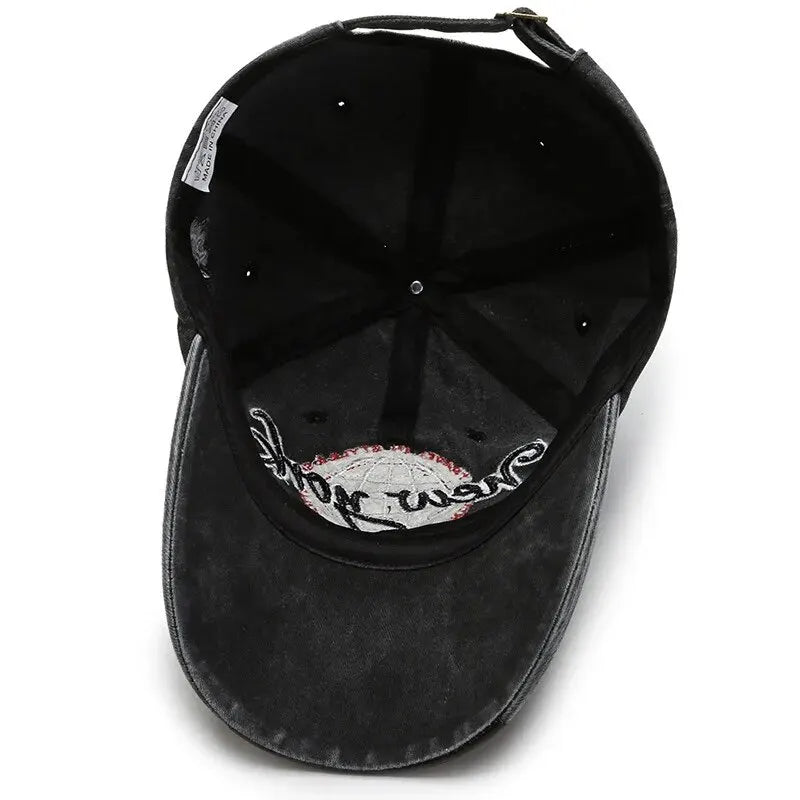 New Distressed Cotton Washed Baseball Cap Korean Outdoor