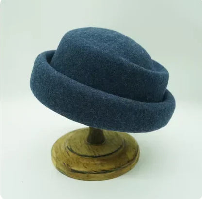 Japanese Retro White Black Brown Camel Wool Beret Women's Autumn And Winter