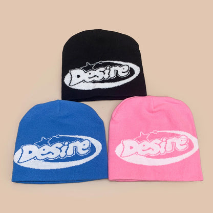 Casual Jacquard Lightning Star Letters Knitted Hats