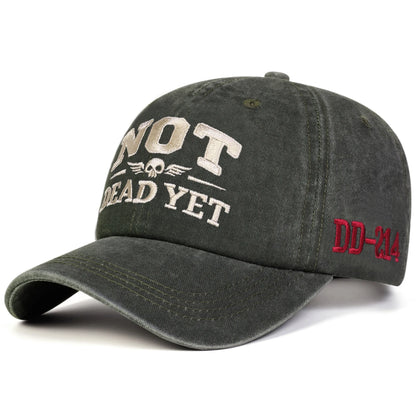 Unisex Not Dead Yet Embroidery Wash Baseball Caps Spring Autumn