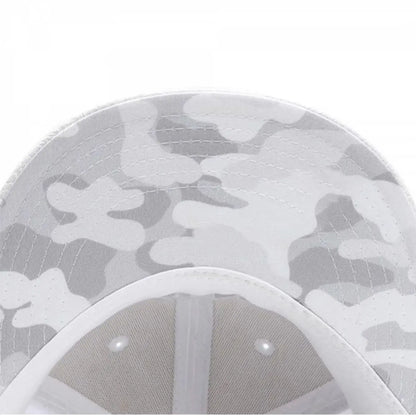 White Embroidered Prayer Hands Cap