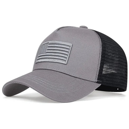 USA Flag Mesh Baseball Cap Summer Breathable Hat