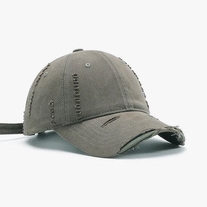 Distressed Washed Baseball Cap For Women