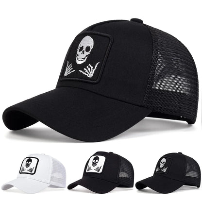 Unisex Personality Embroidery Baseball Net Caps Spring Summer